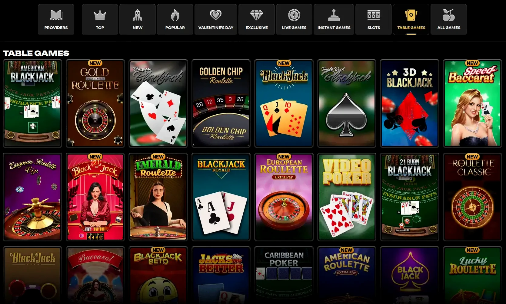Interface de l'application mobile Savaspin avec catalogue de jeux